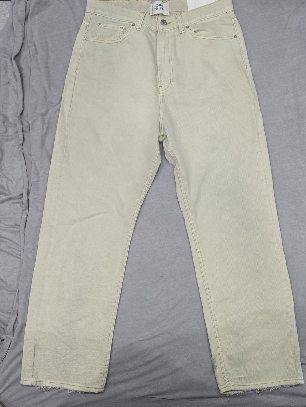 BDG Men's Light Tan Straight-Leg Chinos